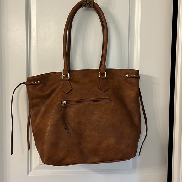 Charming Charlie’s Brown faux leather tote/bag. Brand new with tag. - Picture 2 of 5